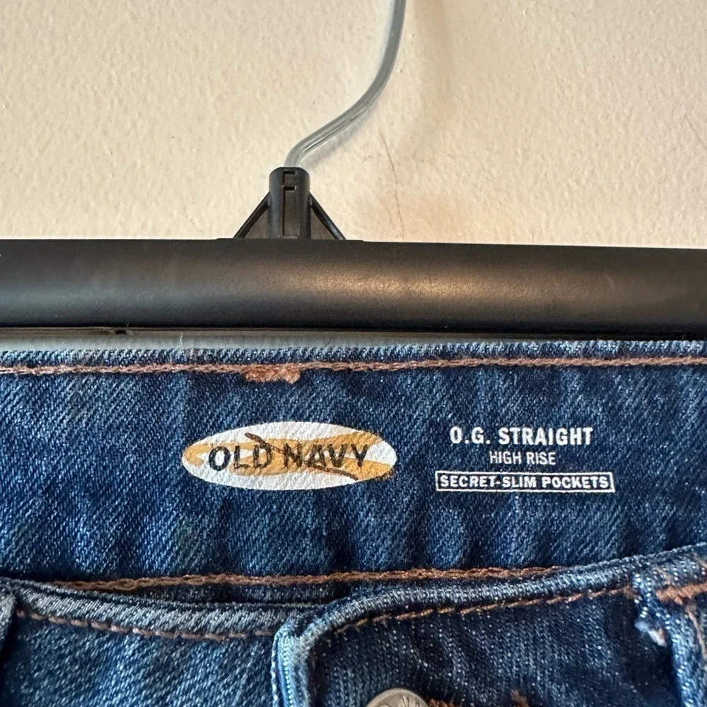 Old Navy Women's O.G. Straight Jeans Size 4 Petite NWOT High Rise Ankle